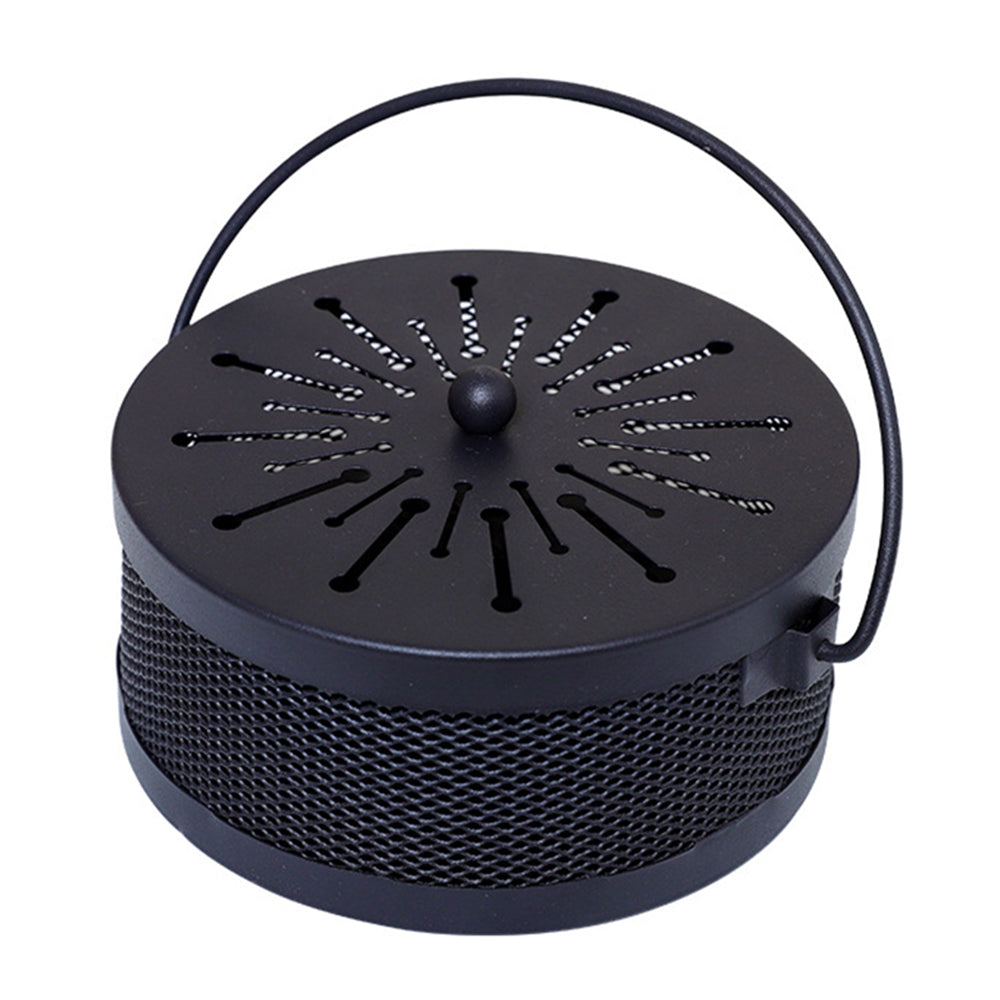 AOTU Portable Iron Mosquito Incense Coil Holder Box with Lid for Outdoor Home AOTU Portable Iron Mosquito Incense Coil Holder Box with Lid for Outdoor Home